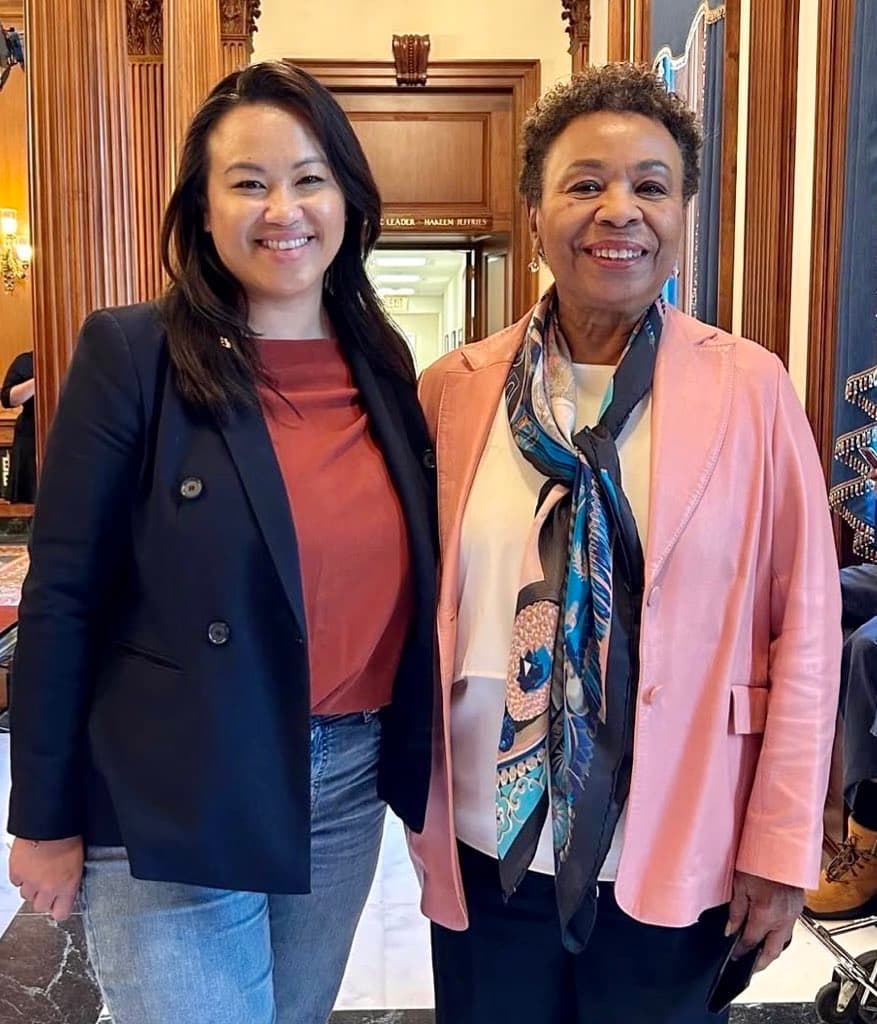 Barbara Lee and Sheng Thao photographed together